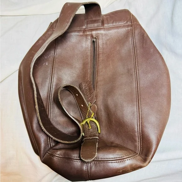 Vintage Legacy Brown Coach Leather One Shoulder Backpack Made in USA Coach Legacy Shoulder Bag Brown Bags & Handbags for Women  main image 2